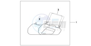 ST1300A9 Australia - (U / ABS MME) drawing PANNIER INNER BAG