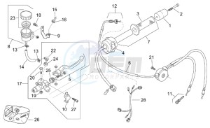 RS 125 Tuono drawing RH controls