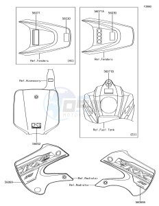 KX65 KX65AFF EU drawing Labels