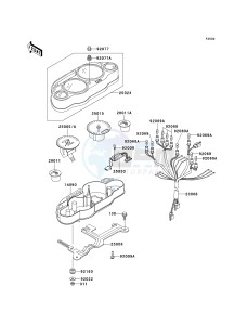 ZX 1100 E [GPZ 1100] (E1-E3) [GPZ 1100] drawing METER-- S- -