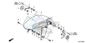 CB650FE CB650F 2ED - (2ED) drawing FRONT FENDER