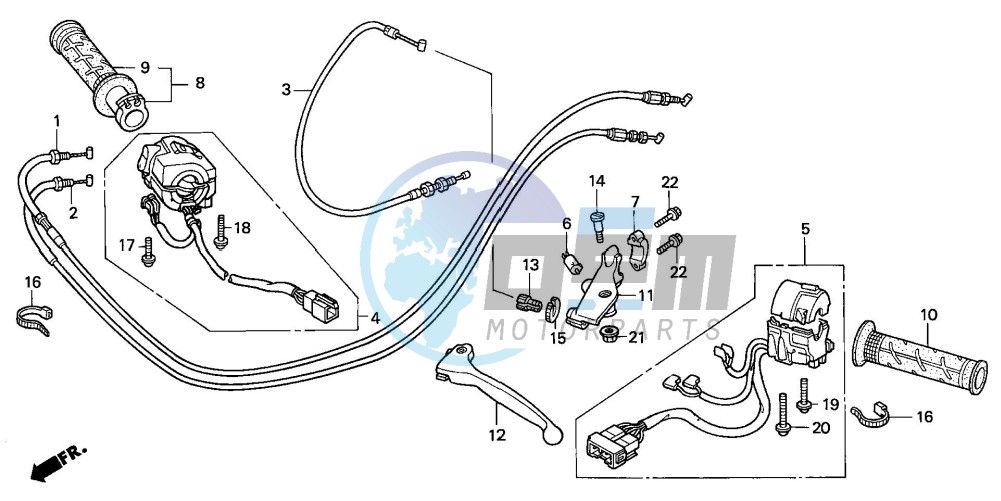 HANDLE LEVER/SWITCH/CABLE (2)