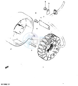 GSX1100 (Z-D) drawing GENERATOR (GSX1100ESD)