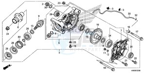 TRX500FA5H TRX500FA ED drawing REAR FINAL GEAR