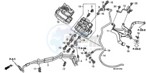 CBR600RA9 Korea - (KO / ABS MK) drawing FRONT VALVE UNIT (CBR600RA)