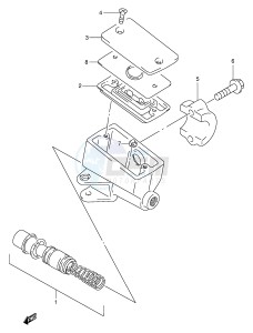 GSX600F (E2) Katana drawing FRONT MASTER CYLINDER