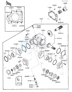 VN 700 A [LTD] (A1) [LTD] drawing FRONT BEVEL GEARS