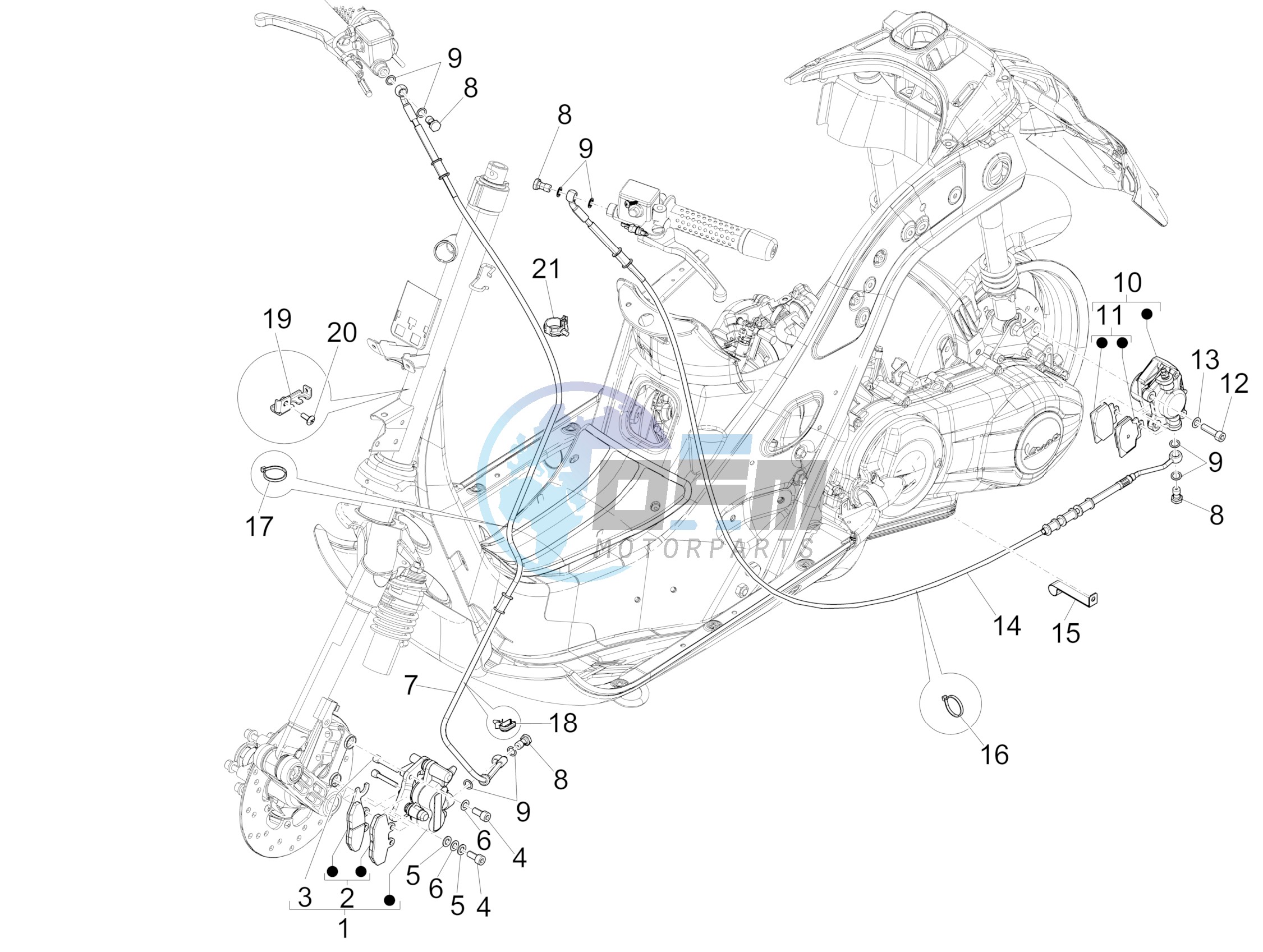 Brakes pipes - Calipers