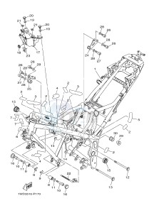 YZF-R25 249 (1WD9) drawing FRAME