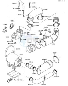 JB 650 A [JET MATE] (A3-A4) [JET MATE] drawing MUFFLER