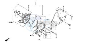 NT650V drawing WATER PUMP