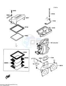 JF 650 A [X2] (A4-A5) [X2] drawing FLAME ARRESTER