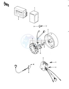 KLT 250 A [KLT250] (A1) [KLT250] drawing IGNITION_GENERATOR_REGULATOR -- 82 A1- -