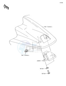 KLX450R KLX450AJF EU drawing Taillight(s)