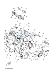 YPR400RA XMAX 400 ABS EVOLIS 400 ABS (1SD6 1SD6 1SD6 1SD6) drawing LEG SHIELD