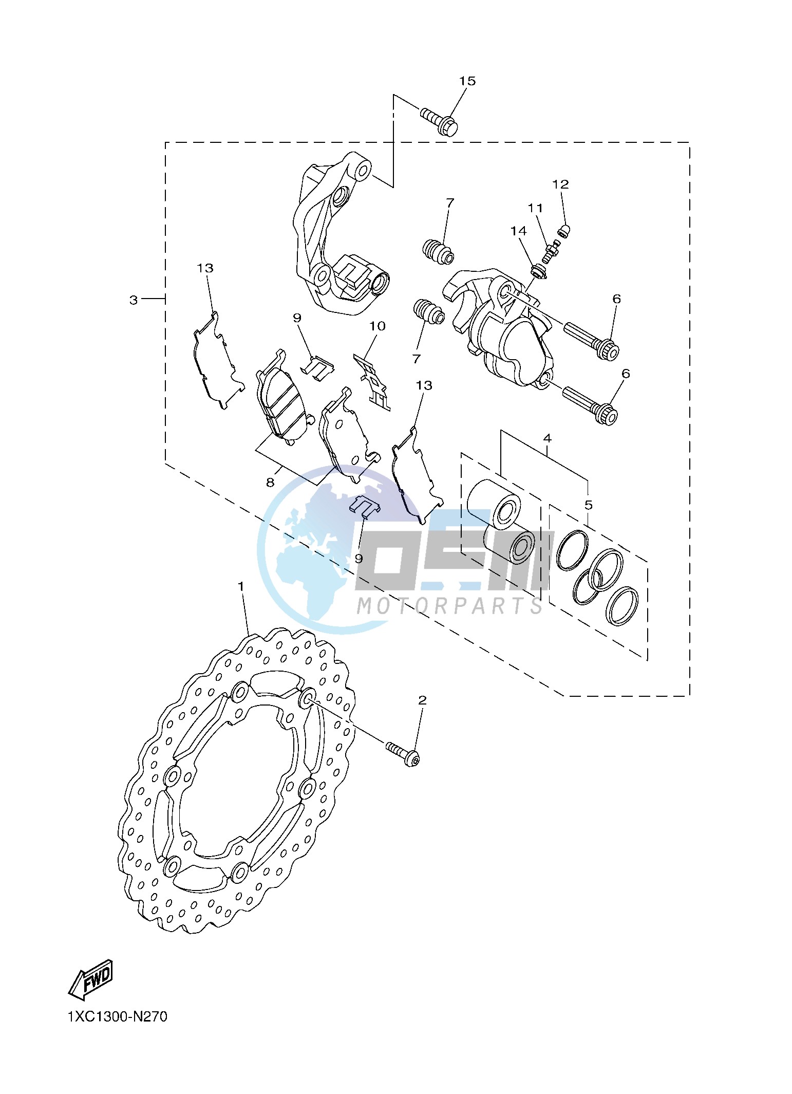 FRONT BRAKE CALIPER