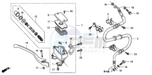 FJS400D SILVER WING drawing FR. BRAKE MASTER CYLINDER