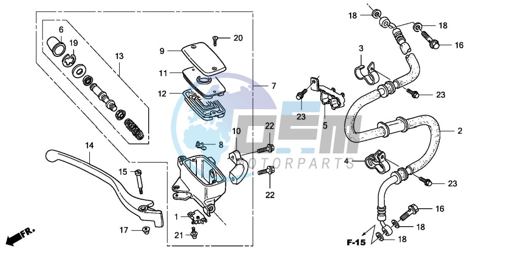 FR. BRAKE MASTER CYLINDER