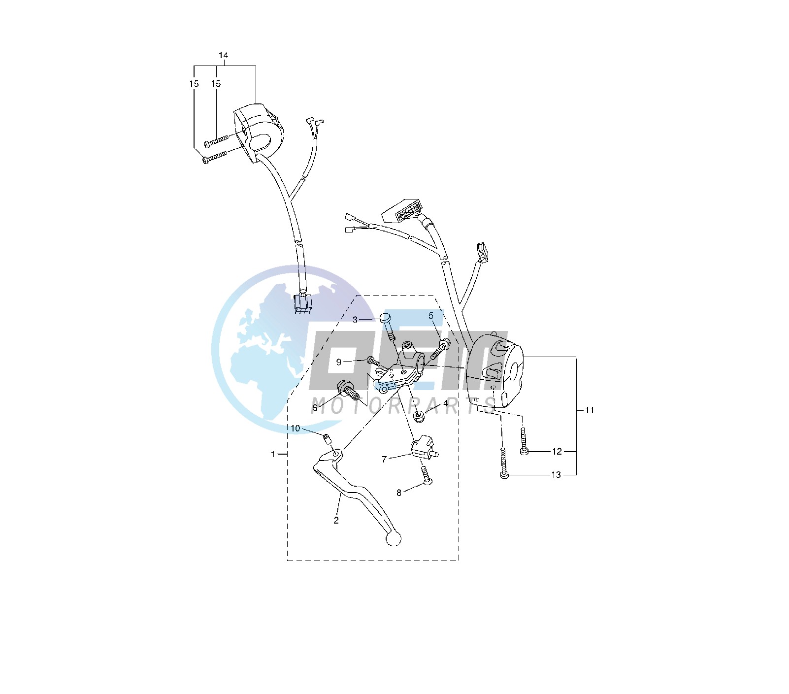 HANDLE SWITCH AND LEVER 22C9-CA