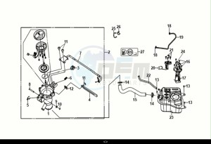 ORBIT III 125 (XE12W2-EU) (E5) (M1) drawing FUEL TANK