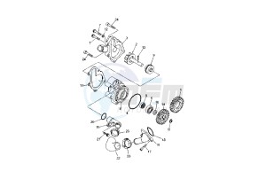 XT R 660 drawing WATER PUMP