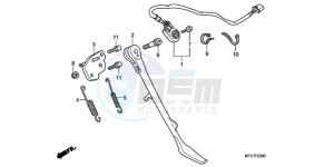 VT750C2F9 Australia - (U / KMH MME) drawing SIDE STAND