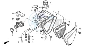 CLR125 CITY FLY drawing AIR CLEANER