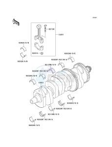 ZX 1200 A [NINJA ZX-12R] (A2) [NINJA ZX-12R] drawing CRANKSHAFT