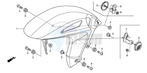 CBR1000RR drawing FRONT FENDER