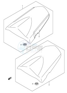 GSX-R1000 (E2) drawing SEAT TAIL BOX (MODEL K4)