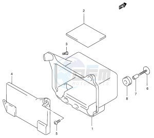 AN400 (E2) Burgman drawing BATTERY HOLDER