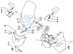 X9 180 Amalfi drawing Shield - Windscreen