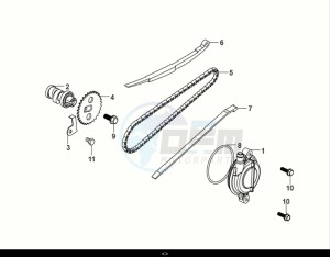 FIDDLE IV 50 (XG05W1-NL) (E5) (M1-M3) drawing CAM SHAFT