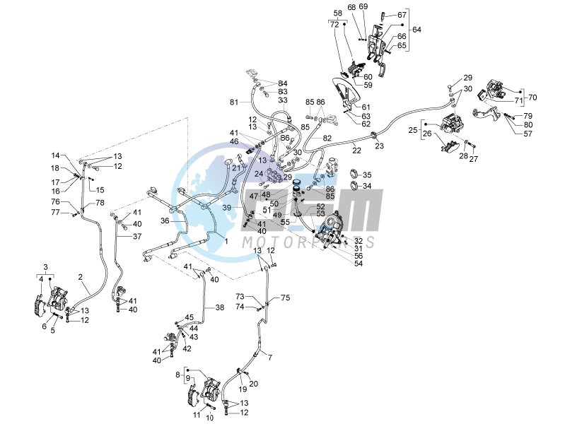Brakes hose  - Calipers