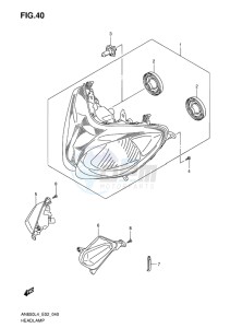 AN650 drawing HEADLAMP