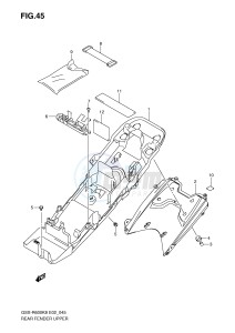 GSX-R600 (E2) drawing REAR FENDER UPPER