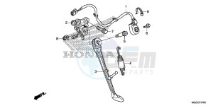 VFR1200FDF VFR1200F Dual Clutch E drawing STAND