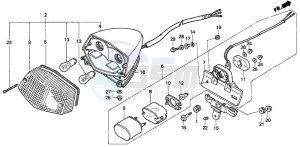 VT600C drawing TAILLIGHT (NV600C)