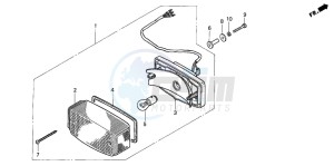 VF750C drawing TAILLIGHT