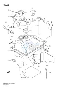 AN400 (E03) Burgman drawing FUEL TANK (AN400AL1 E33)