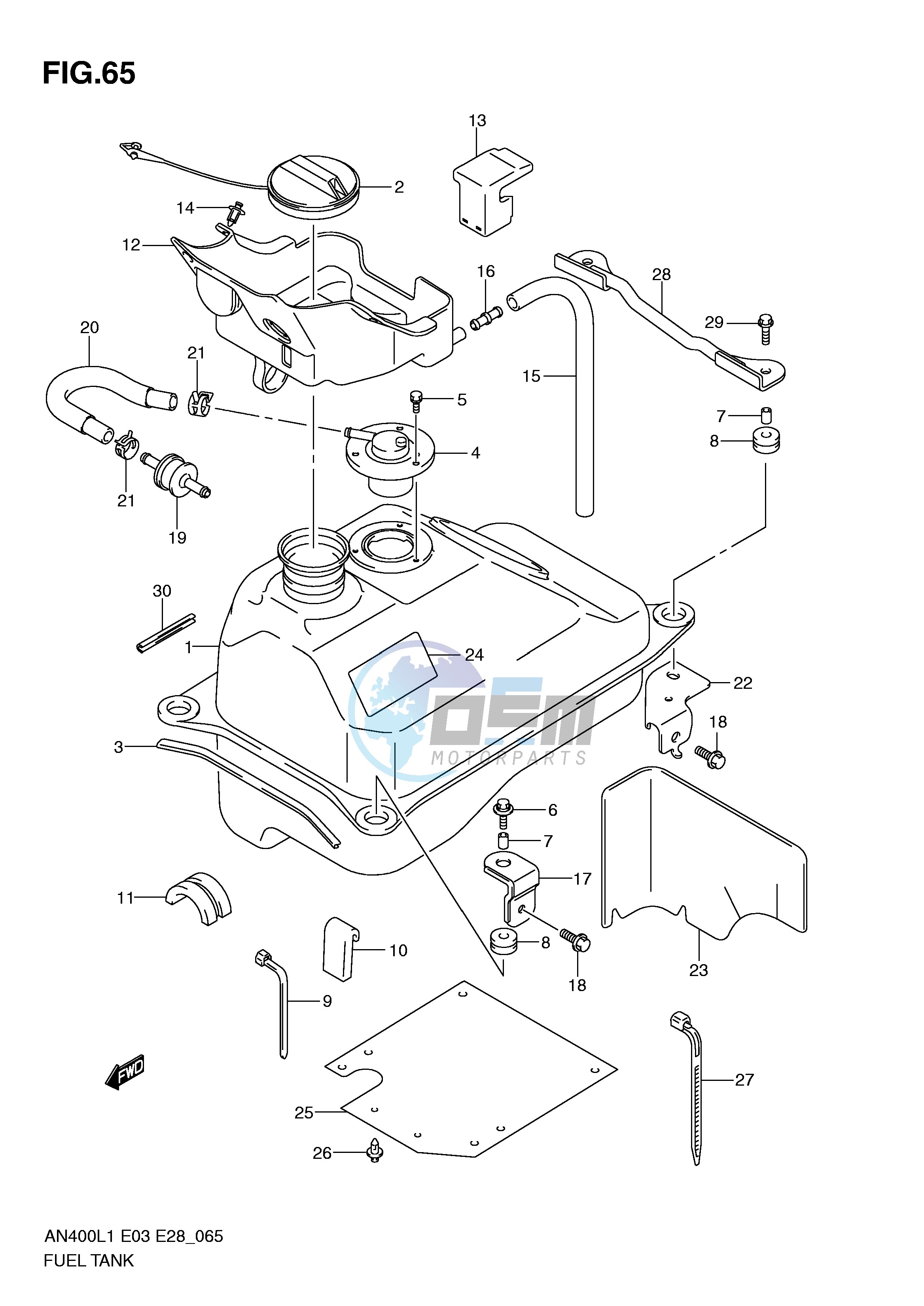 FUEL TANK (AN400AL1 E33)