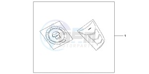 CBR600RRB drawing TANKPAD / FUEL LID COVER