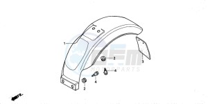 Z50J drawing REAR FENDER