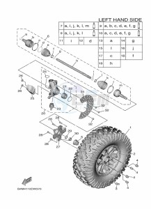 YXE1000EW YX10ERPAP (B4MN) drawing FRONT WHEEL