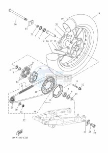 XTZ690 TENERE 700 (BNW1) drawing REAR WHEEL