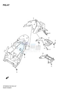 SFV650 (E3-E28) Gladius drawing REAR FENDER