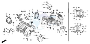 VTX1800C drawing CYLINDER HEAD COVER