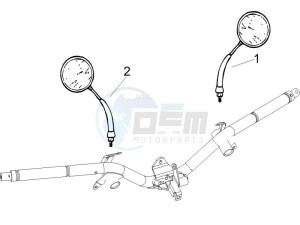 Liberty 125 4t Sport (UK) UK drawing Mirrors