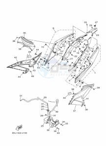 YZF250-A (B6P2) drawing SIDE COVER