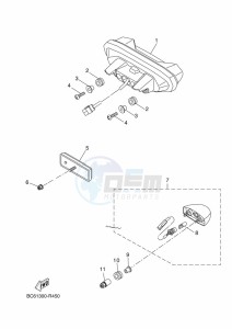 TRACER 700 MTT690-U (B1K2) drawing TAILLIGHT